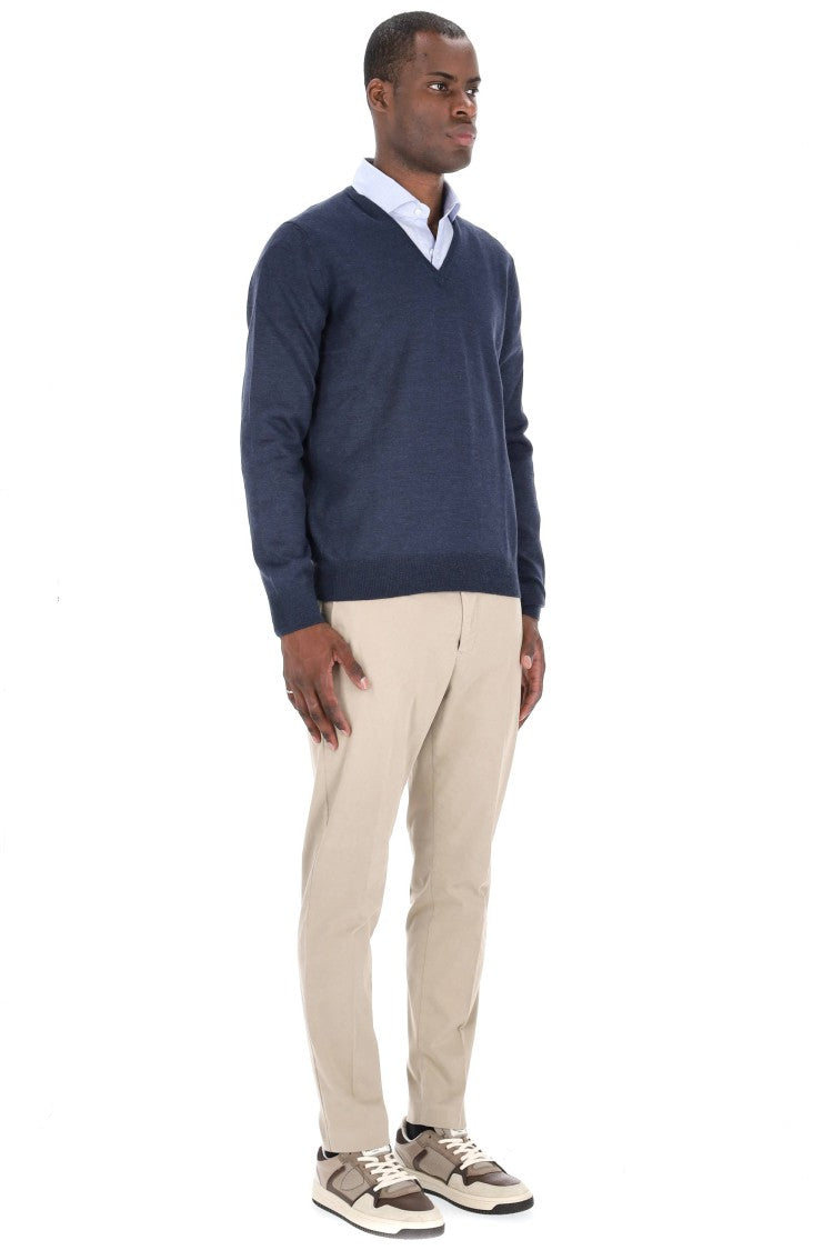 Barba Virgin Wool V-Neck Sweater