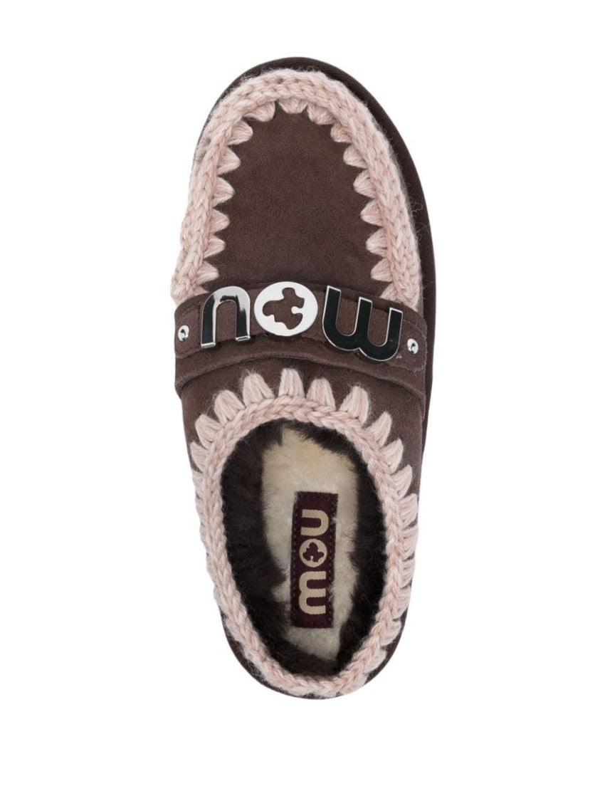 Mou Plush Double Face Sheepskin Sandals