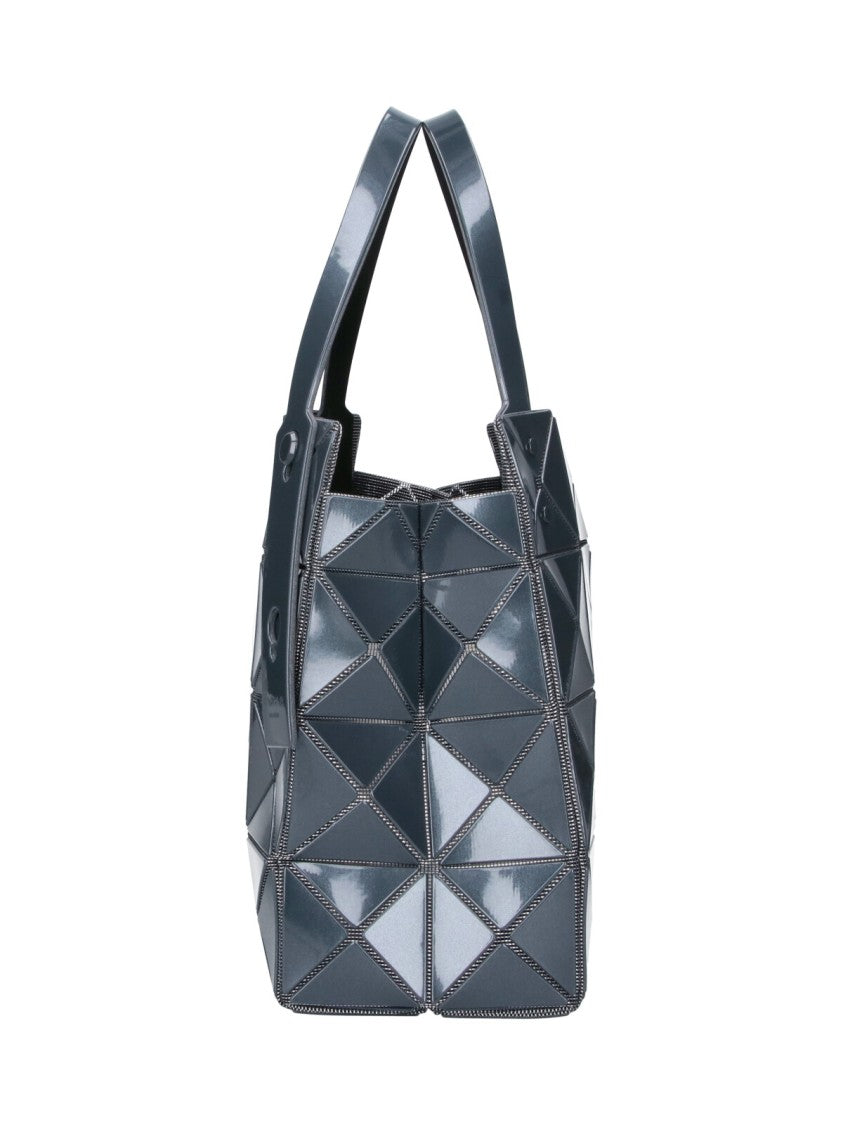 Bao Bao Issey Miyake Grey Carat Geometric Panel Pvc Handbag