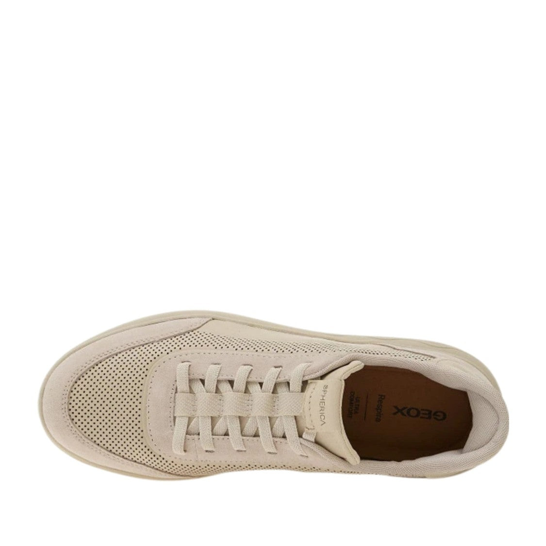 Geox Spherica Plus Beige Breathable Sneakers