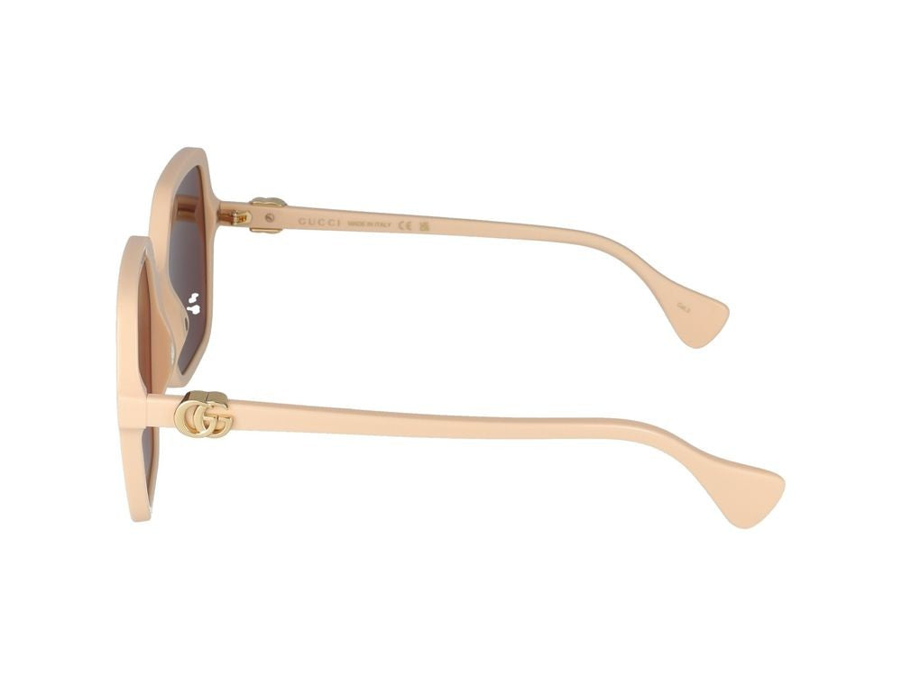 Gucci Sunglasses Gg1072s 004 Ivory Ivory Brown 56/19/145