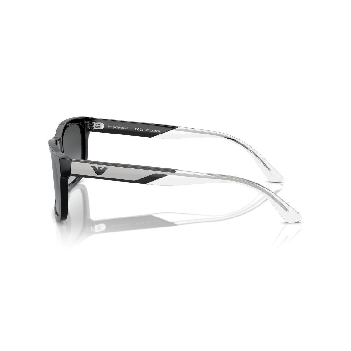 Emporio Armani 0Ea4224 Rectangular Frame Sunglasses With Gradient Lenses