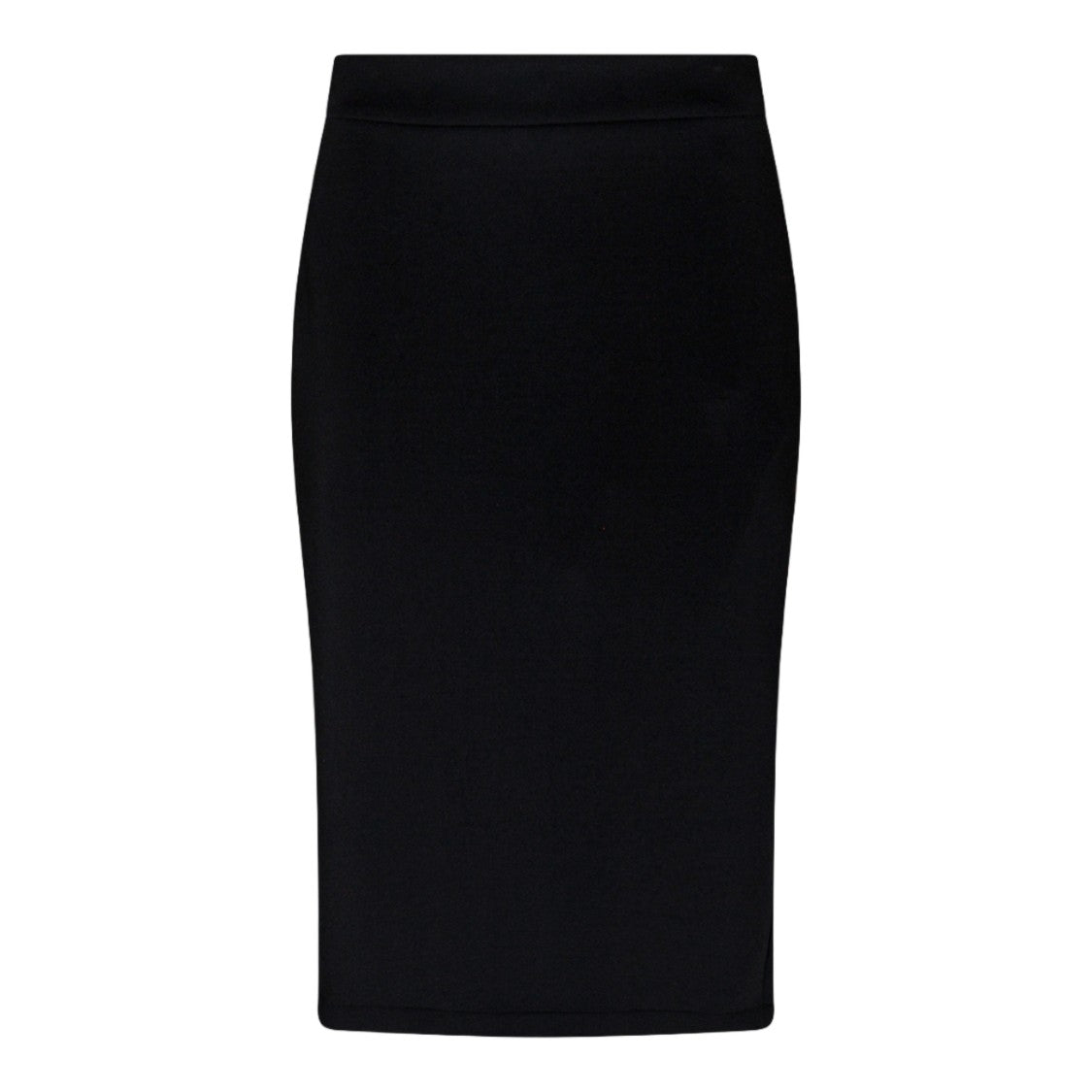 Moncler Genius X Edward Enninful High-Waisted Black Midi Skirt With V-Notch Back And Back Slit