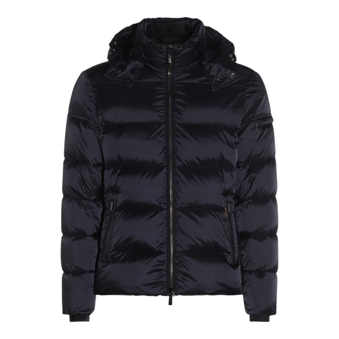 Moorer Glossy Quilted Insulated Coat With Detachable Hood