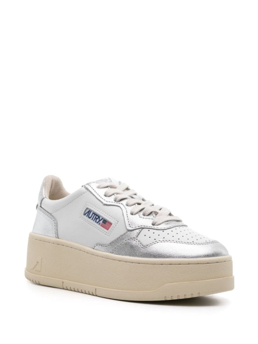 Autry Elevated Platform Sneakers With Classic Leather Design