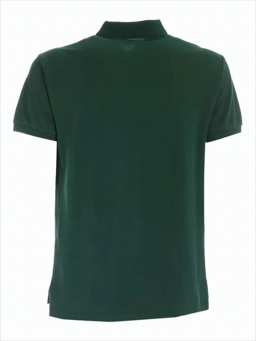 Polo Ralph Lauren Classic Green Polo Shirt With Two-Button Placket
