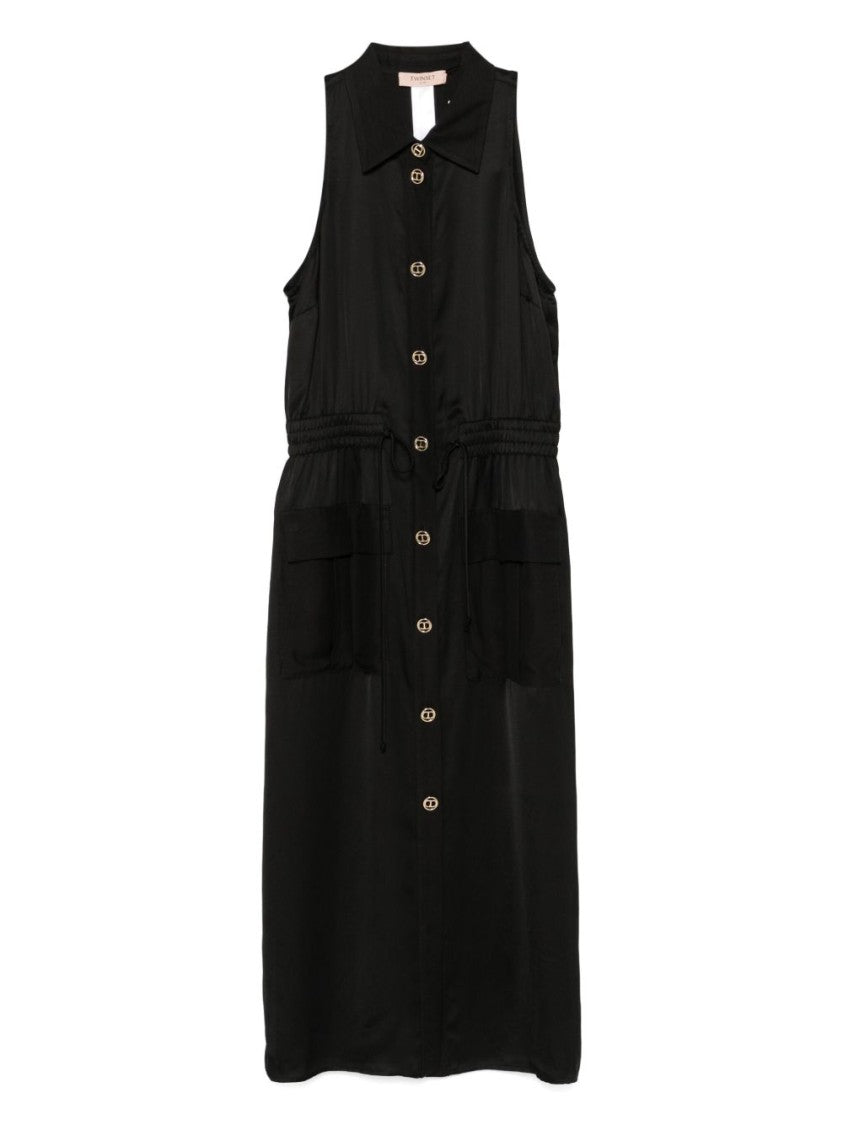 Twin-Set Sleeveless Black Dress