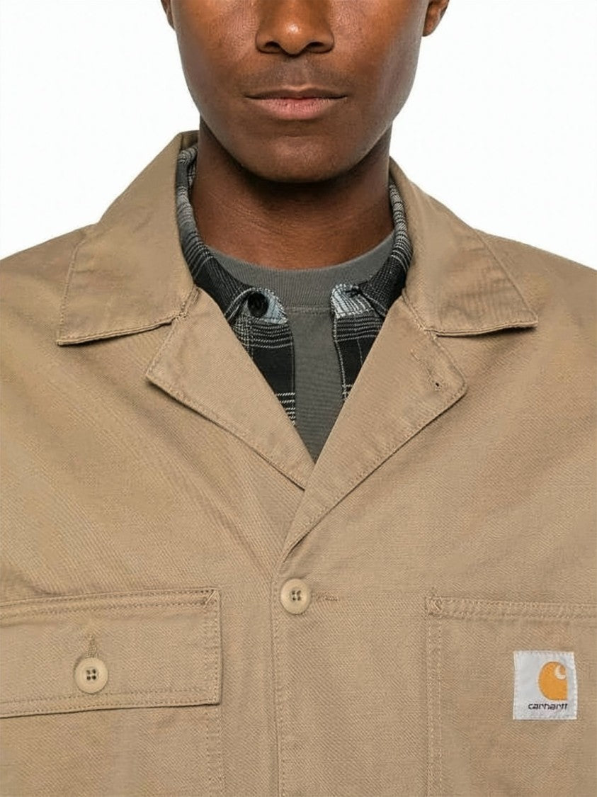 Carhartt Wip Relaxed Fit Cotton Jacket With Classic Collar