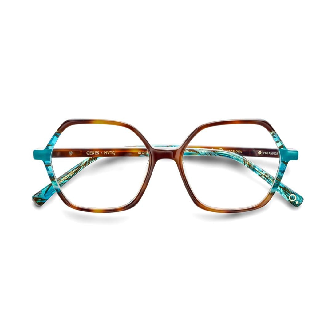 Etnia Barcelona Ceres Geometric Oversized Eyeglasses With Colorblock Accents