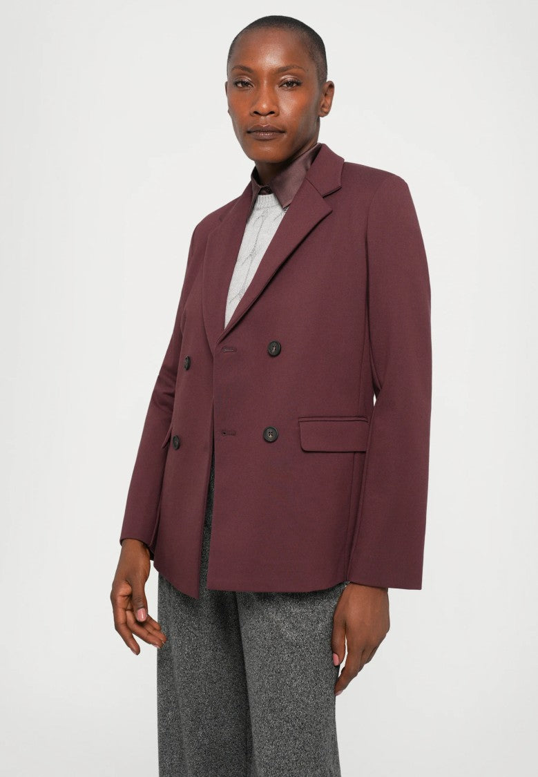 Max Mara Double-Breasted Structured Jacket With Classic Lapel