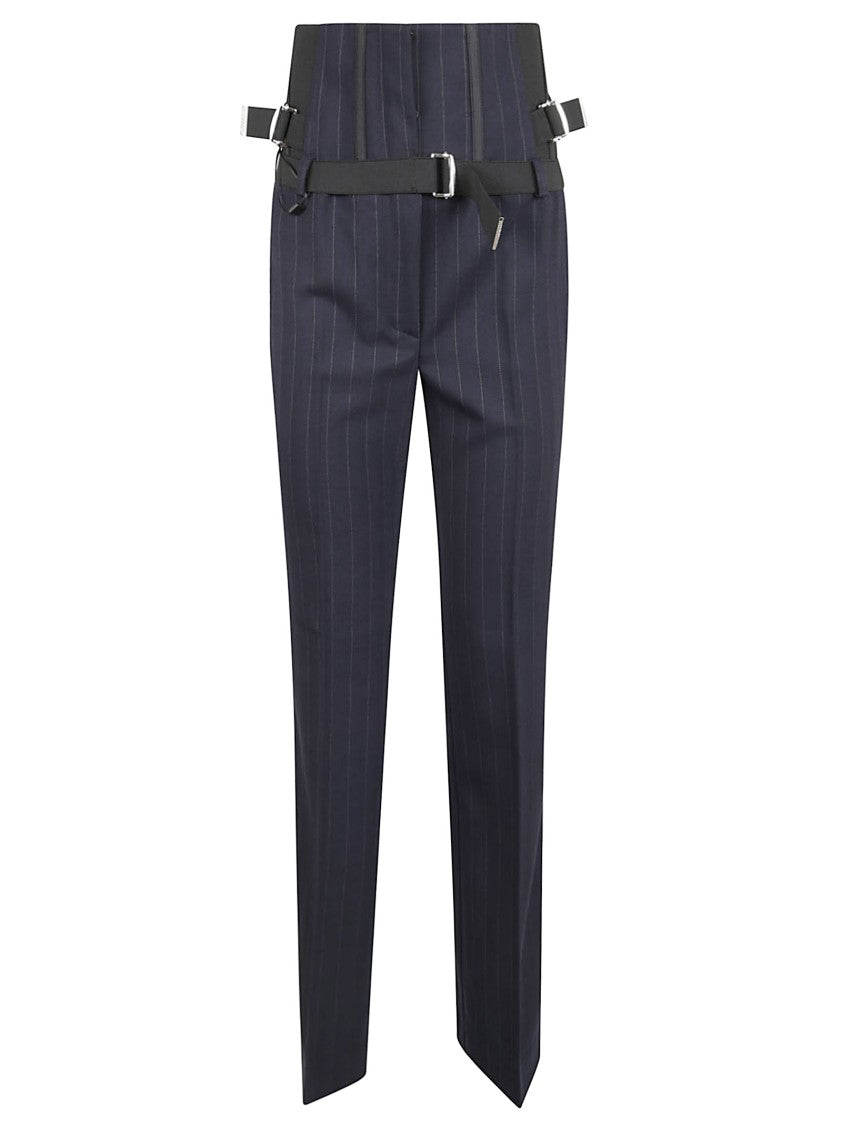 Pinko Tailored Trousers With High Waist And Adjustable Belt