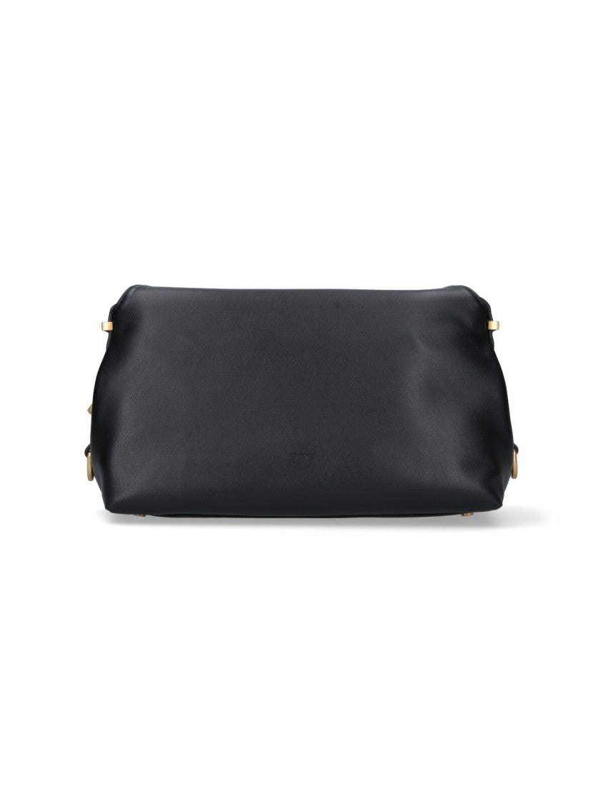 Pinko Structured Black Minimalist Bag With Clean Lines