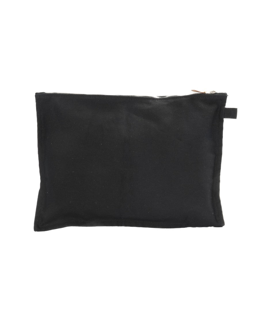 Hermès Medium Cotton Pouch - Black