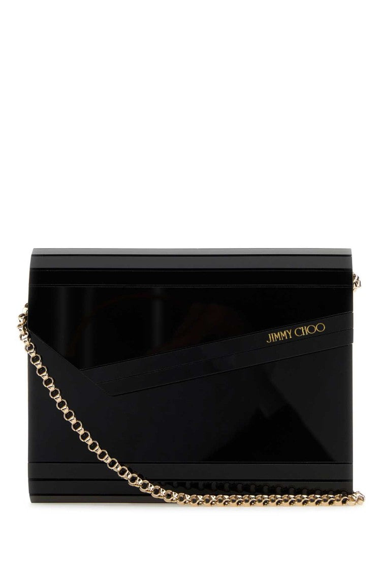 Jimmy Choo Black Acrylic Candy Clutch