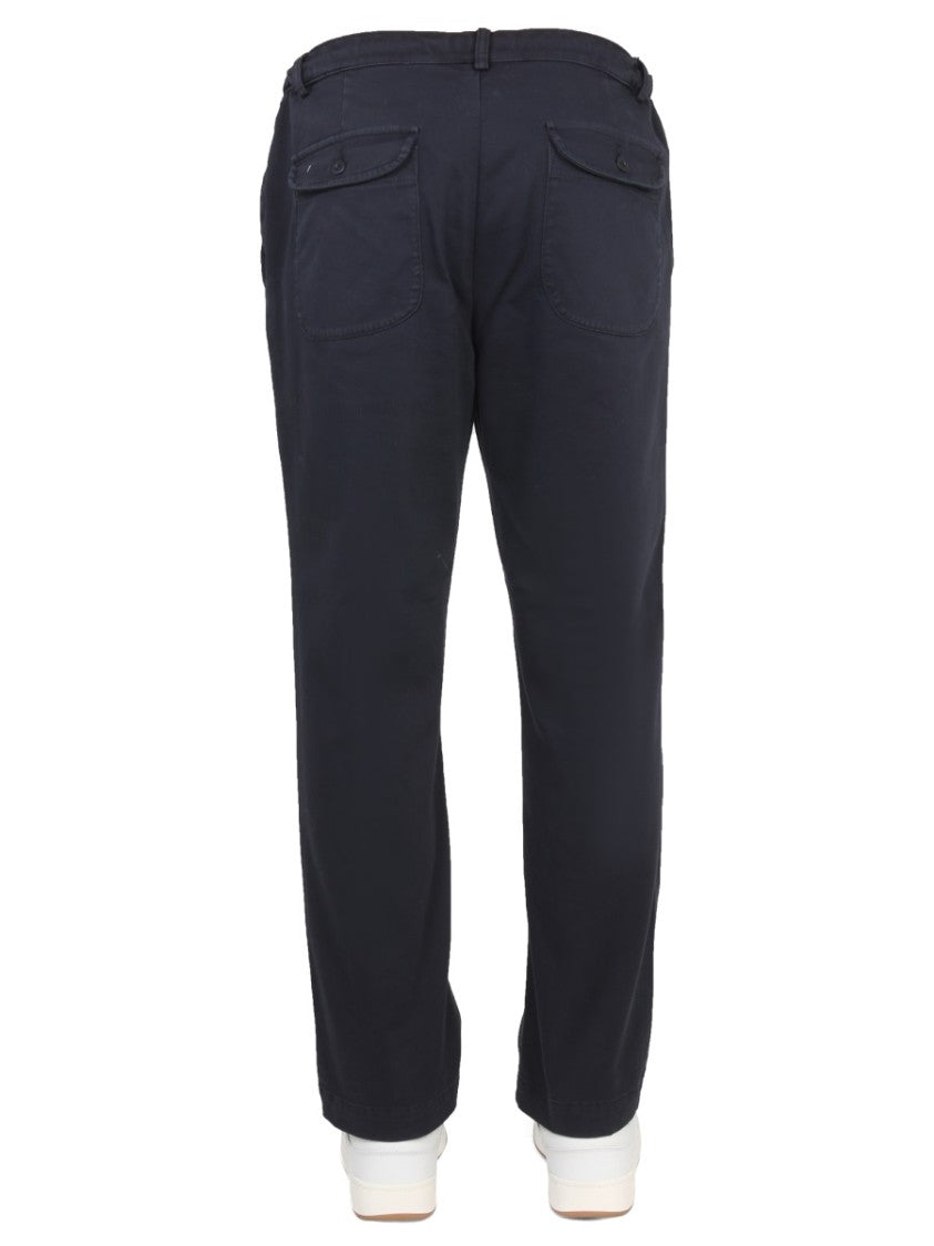 East Harbour Surplus Straight-Leg Black Pants With Button Closure