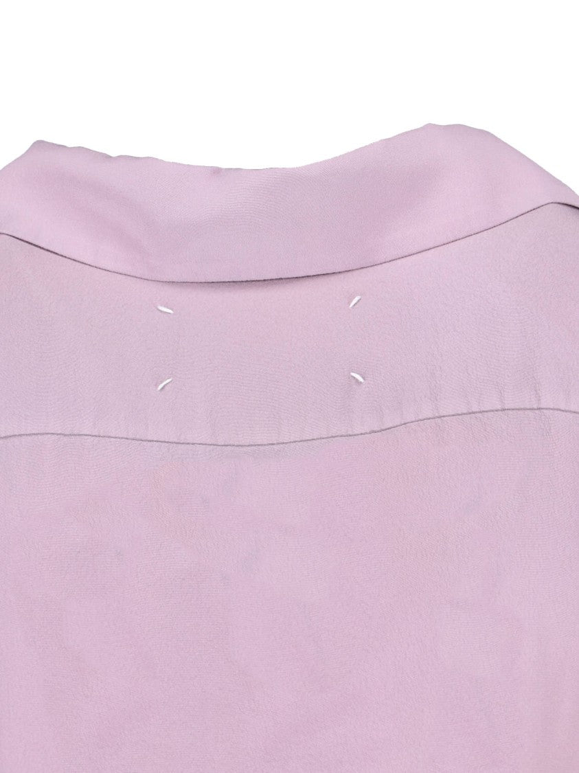 Maison Margiela Tailored Pink Shirt With Classic Collar And Button-Down Front