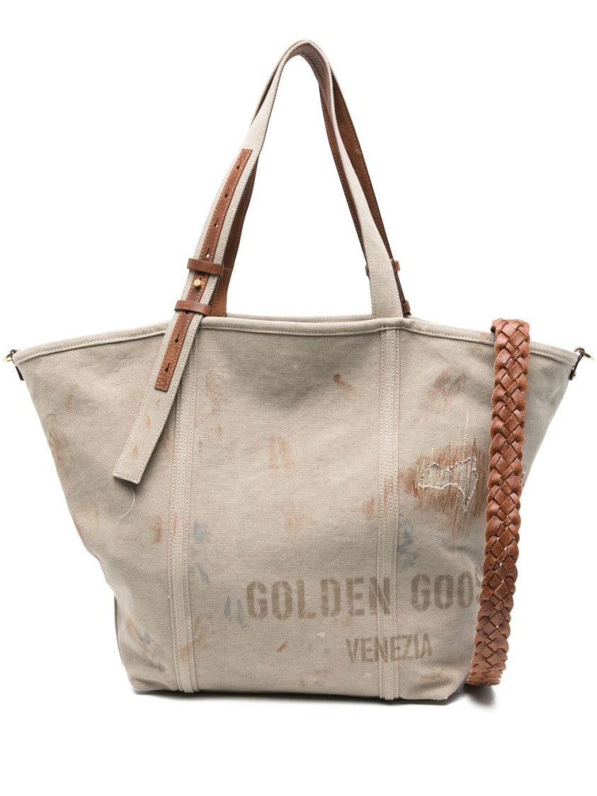 Golden Goose Beige Tote Bag