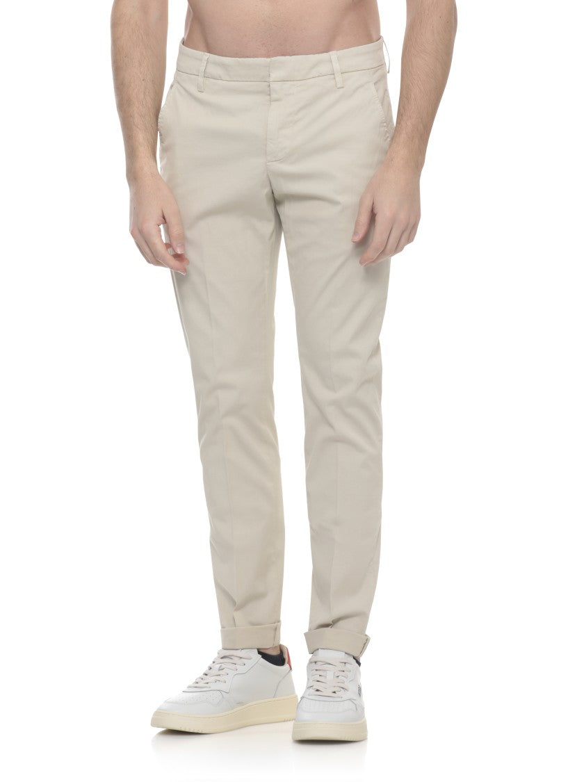 Dondup Ivory Gaubert Cotton Chino Pants