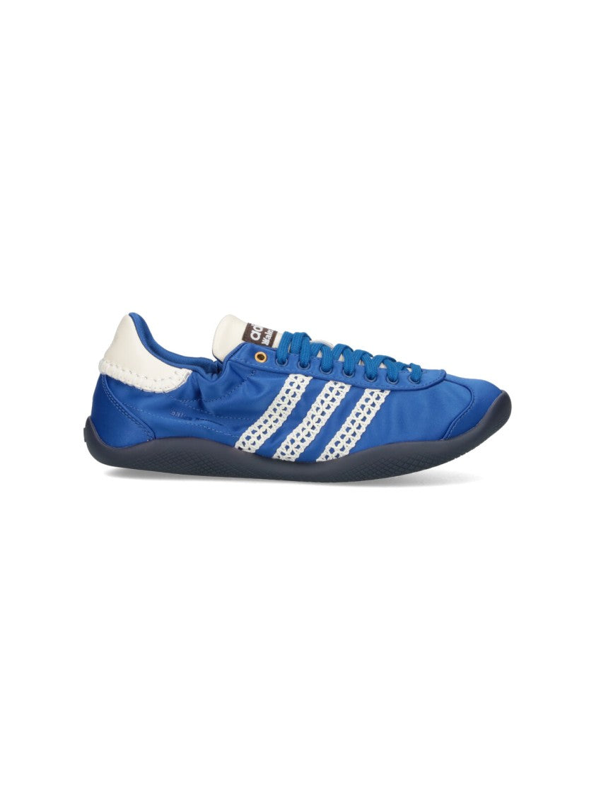 Adidas X Wales Bonner "Kalintha" Sneakers, In Blue Fabric, Round Toe
