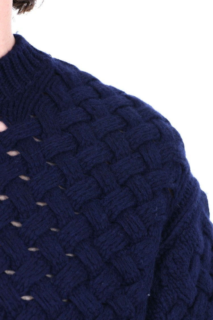C.P. Company Textured Open-Weave Lambswool Sweater