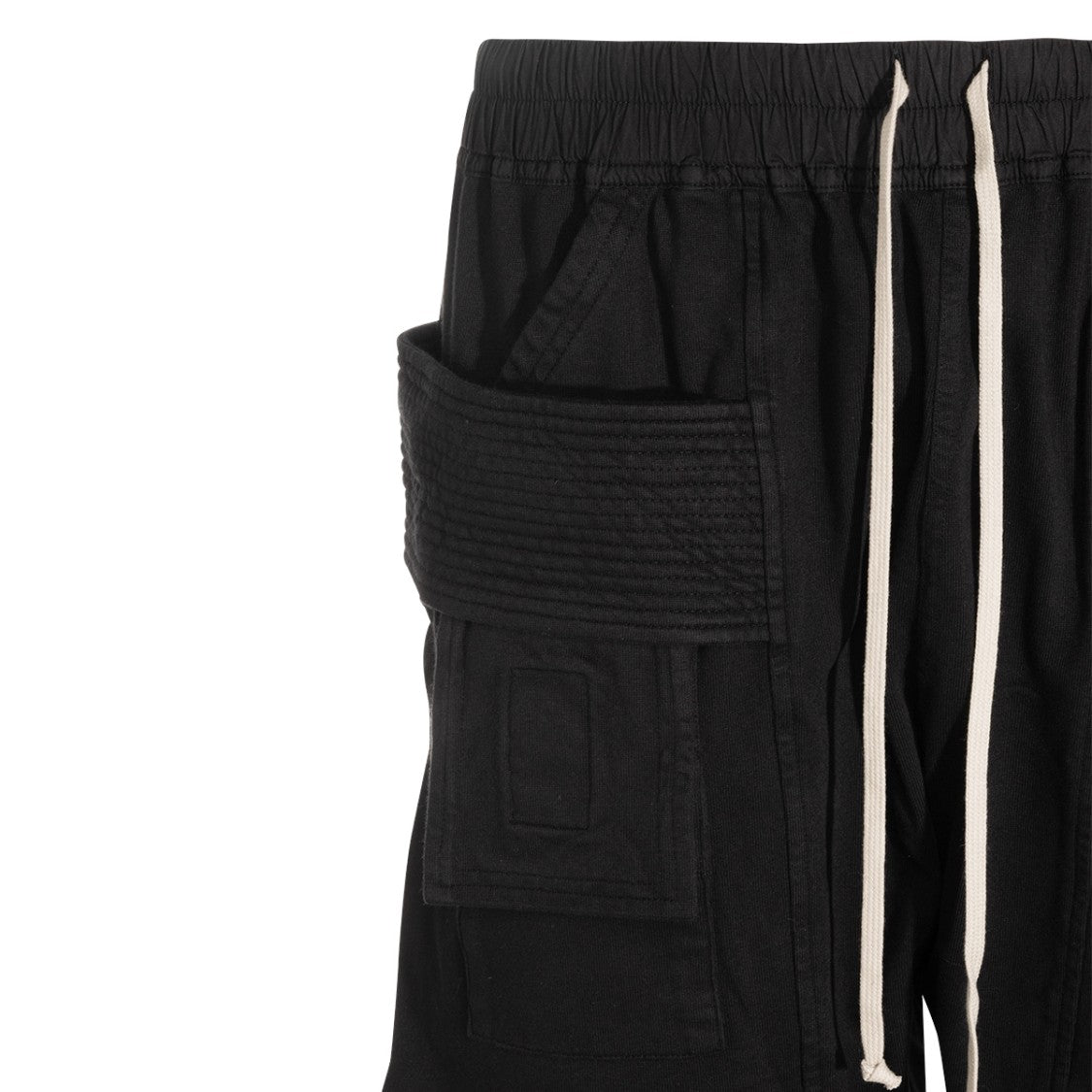 Drkshdw By Rick Owens Black Cotton Creath Cargo Pants