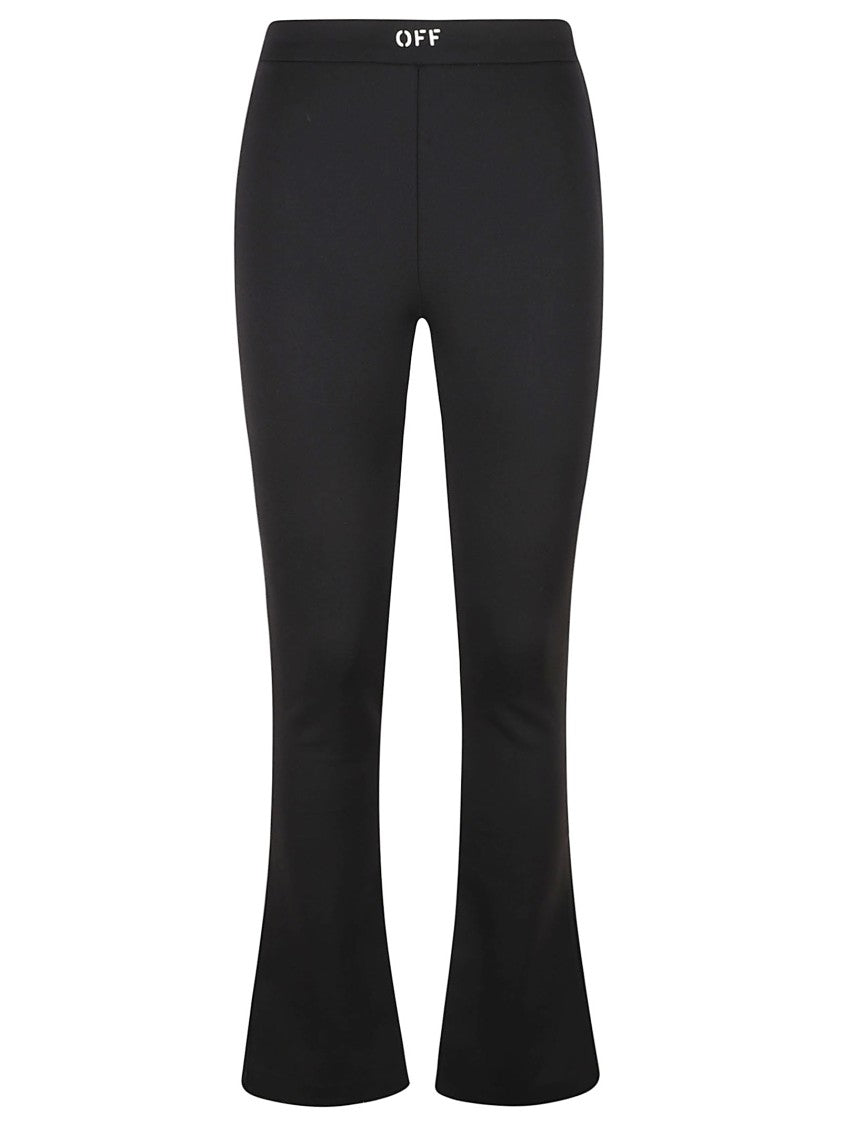 Off-White Flared Black Jersey Leggings