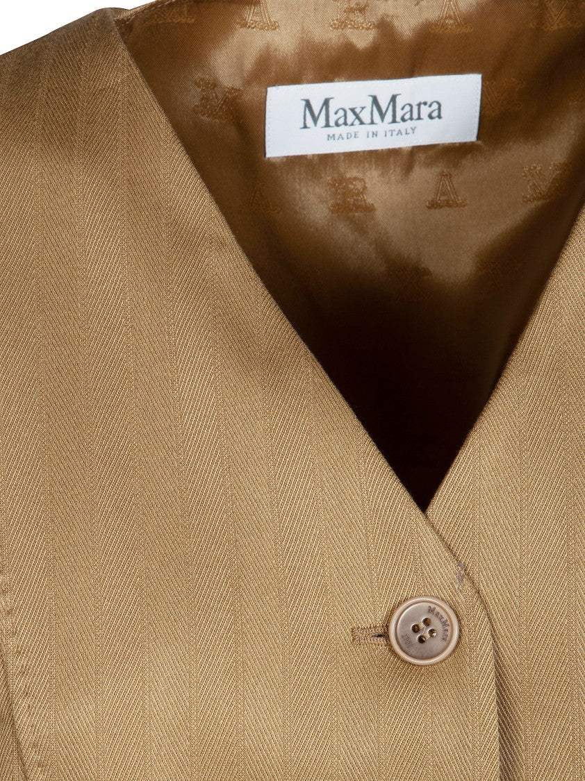 Max Mara Mxmfalla Tailored V-Neck Vest