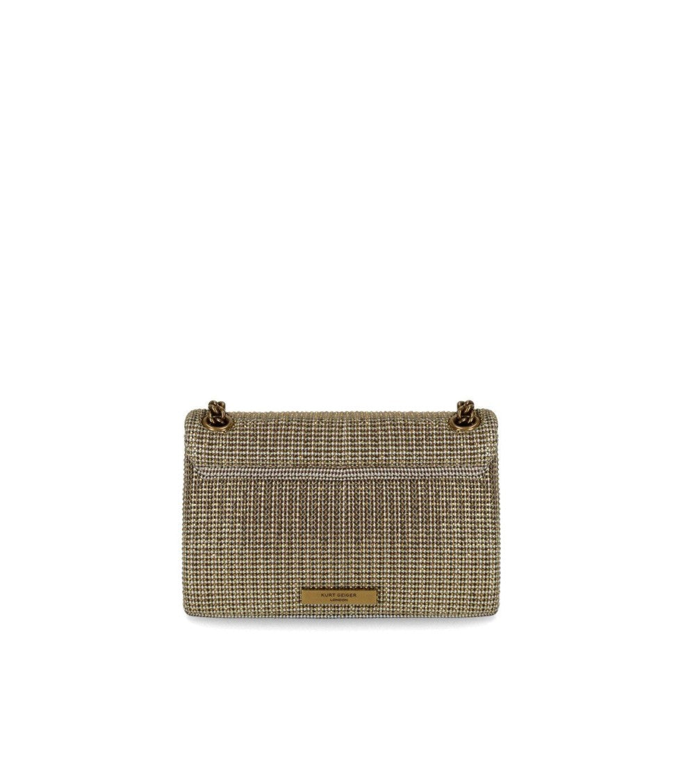 Kurt Geiger Kensington Mini Gold Crossbody Bag