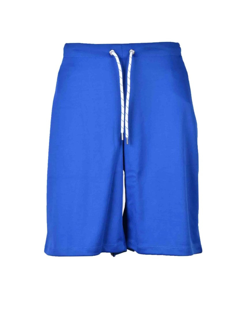 Bikkembergs Blue Polyester-Blend Bermuda Shorts