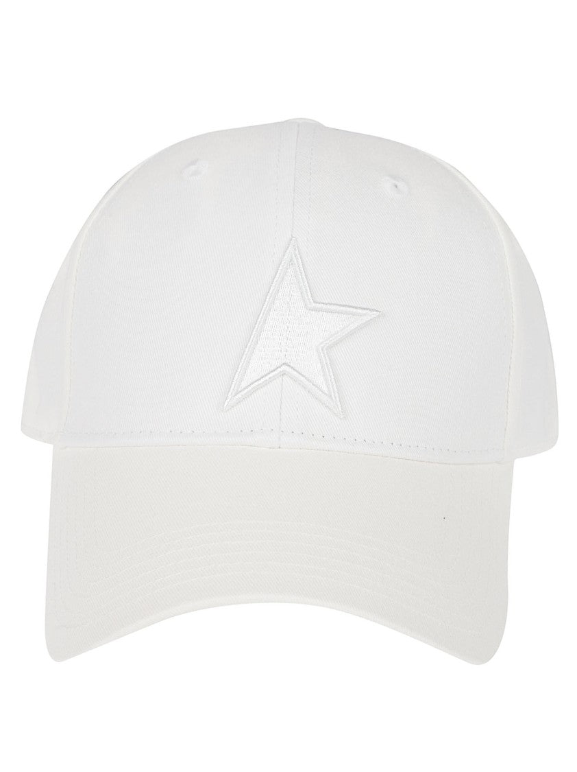 Golden Goose Curved Brim Cap With Embroidered Half-Star Logo