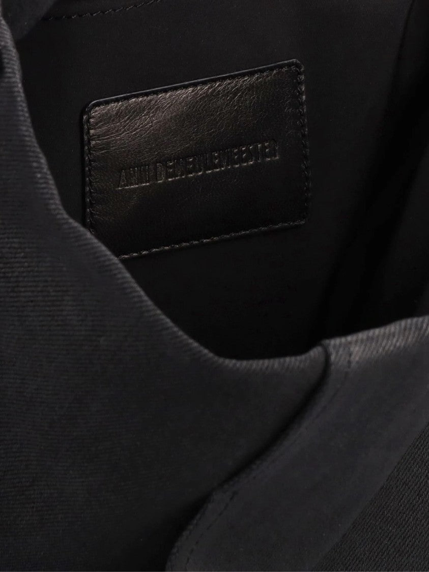 Ann Demeulemeester Maya Denim Waxed Shoulder Bag