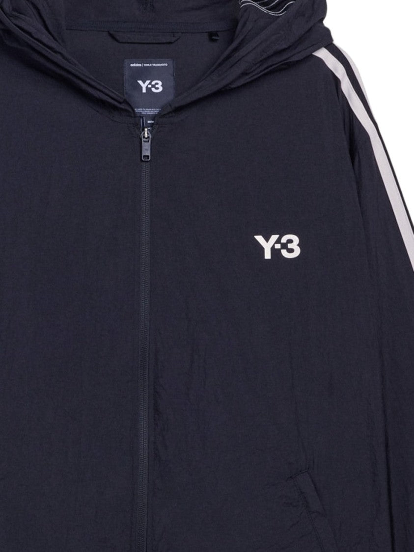 Y-3 Fabric Sweatshirt With Iconic 3-Stripes And Contrasting Logo