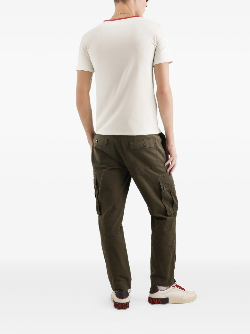 Dolce & Gabbana White Crew Neck Cotton Graphic T-Shirt