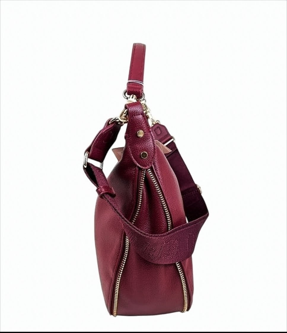 Liu Jo Rounded Deep Red Shoulder Bag