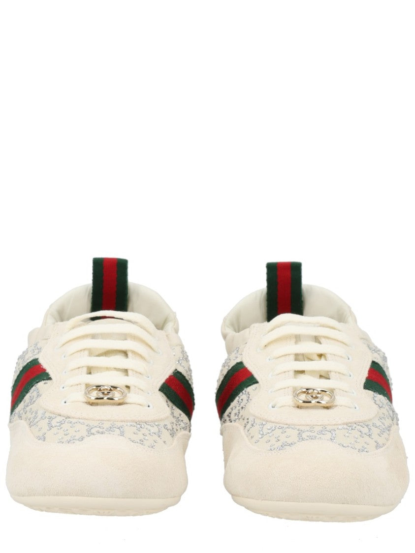 Gucci Shift Webbing Calfskin Sneakers