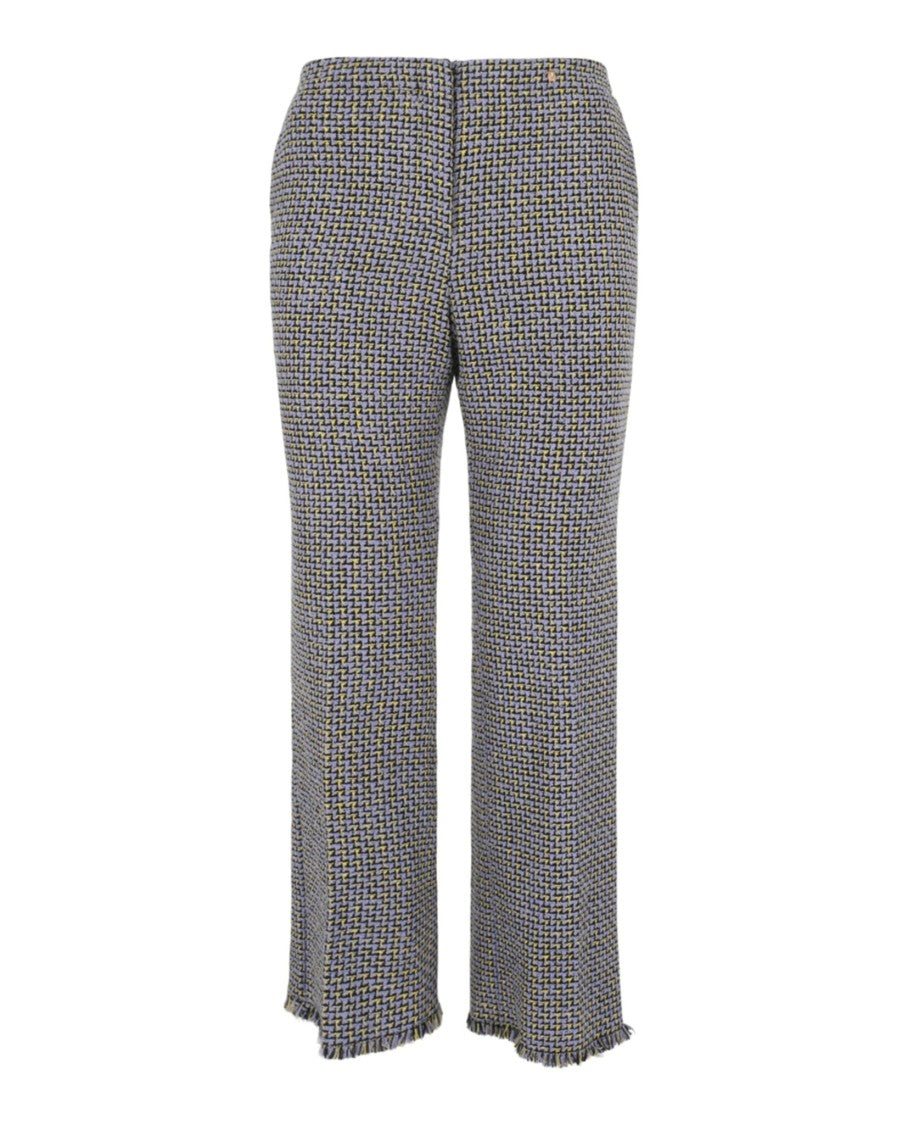 Versace Cotton-Blend Tweed Bootcut Pants