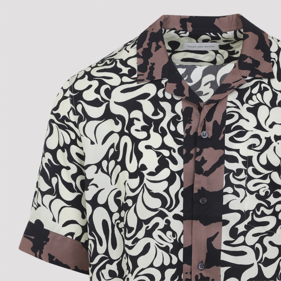 Dries Van Noten Short-Sleeve Casual Shirt With Abstract Pattern