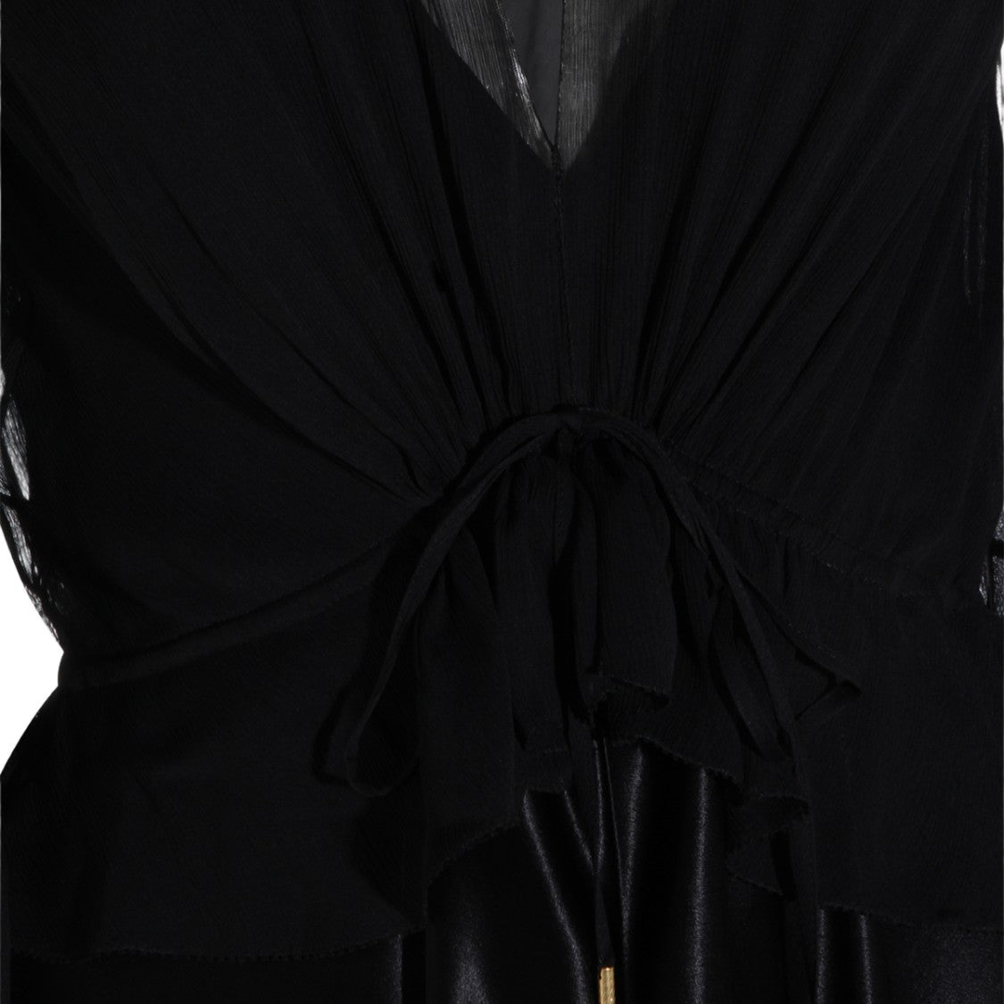 Alberta Ferretti Fitted Black Midi Dress