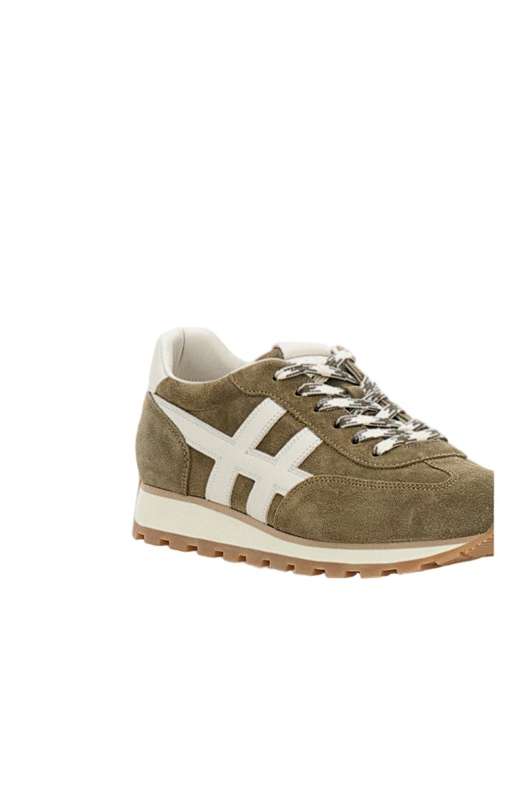 Hogan Low-Top Sneakers With Green Finish
