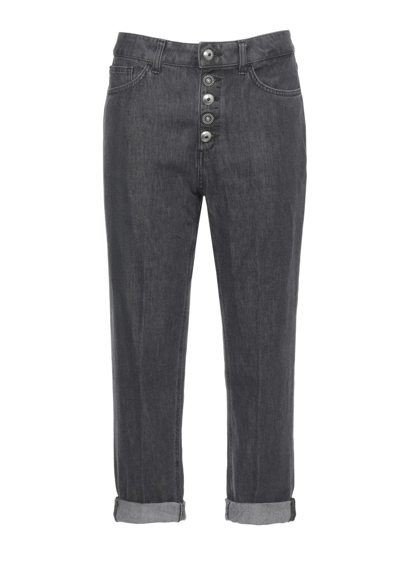 Dondup Koons Bot Gioie Jewel Button Jeans