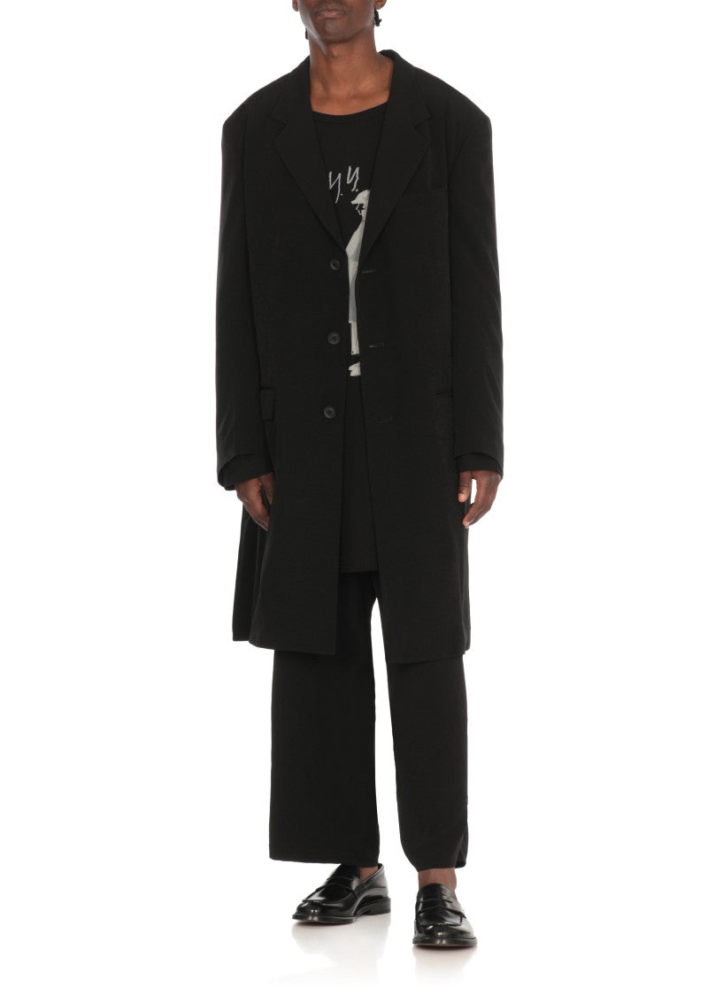 Yohji Yamamoto Black Cotton T-Shirt