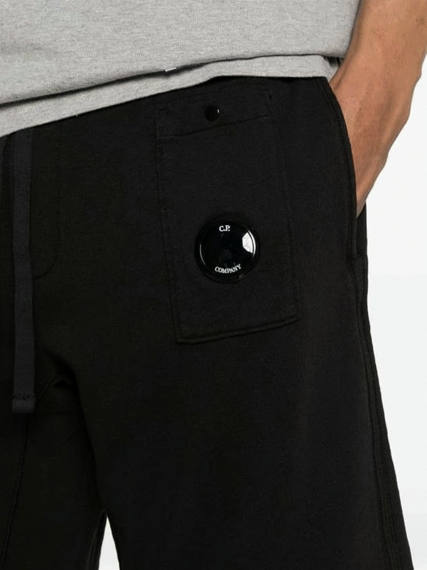 C.P. Company Relaxed Fit Olive Shorts With Button Closure And Flap Pocket