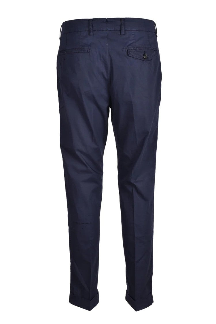 Berwich Tailored Cropped Trousers In Multicolor Technical Fabric