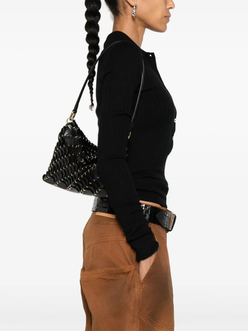 Paco Rabanne Structured Minimalist Smooth Surface Pochette Bag