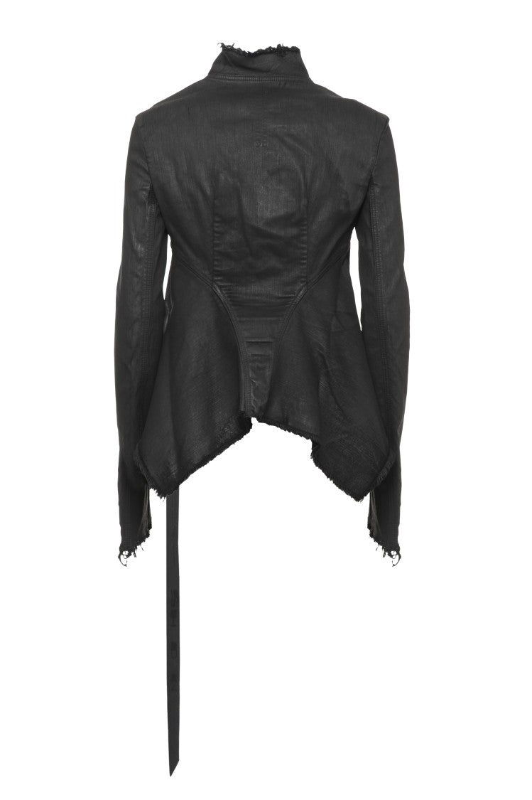 Drkshdw Asymmetrical Black Jacket With High Neck