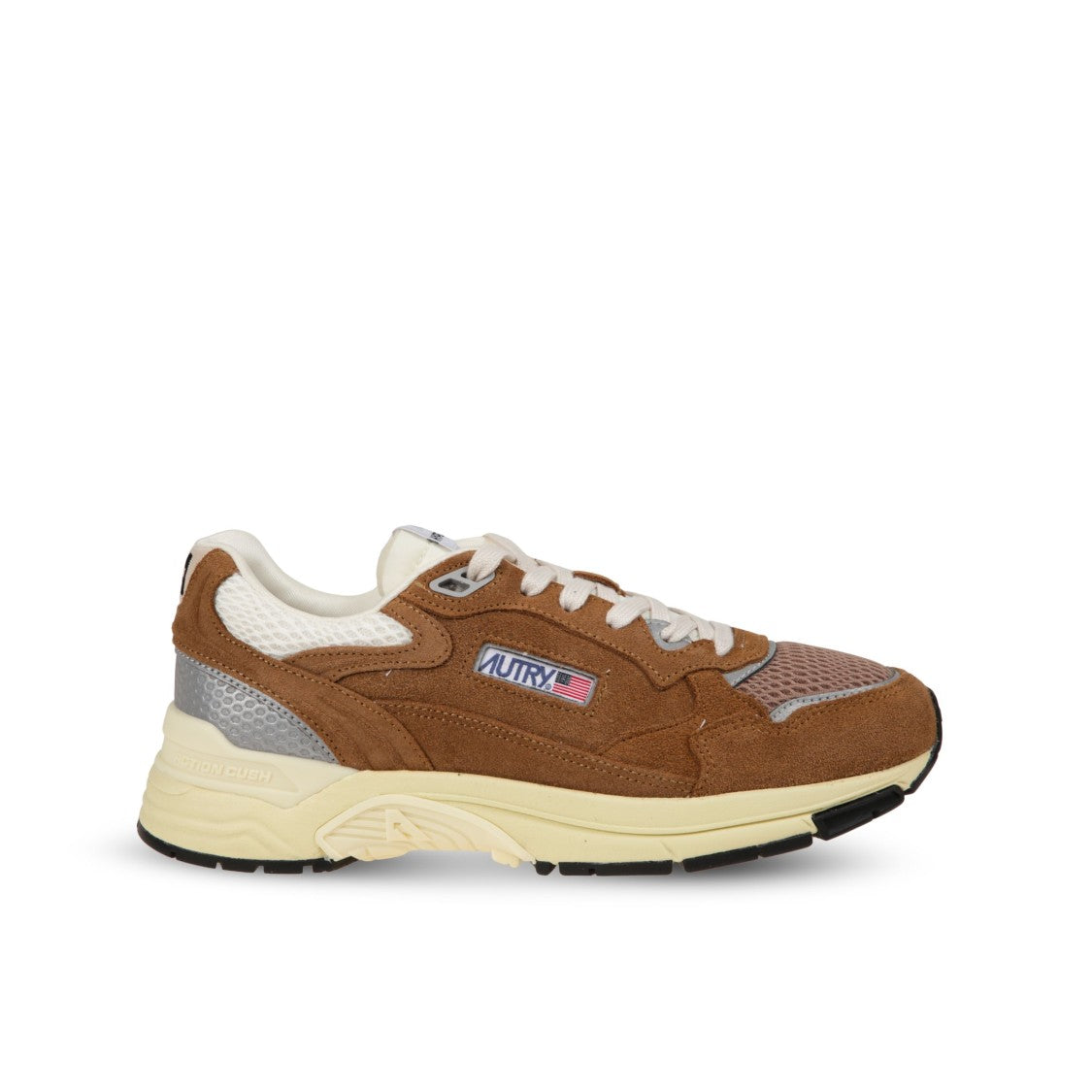 Autry Autry Hyperway Suede And Mesh Sneakers