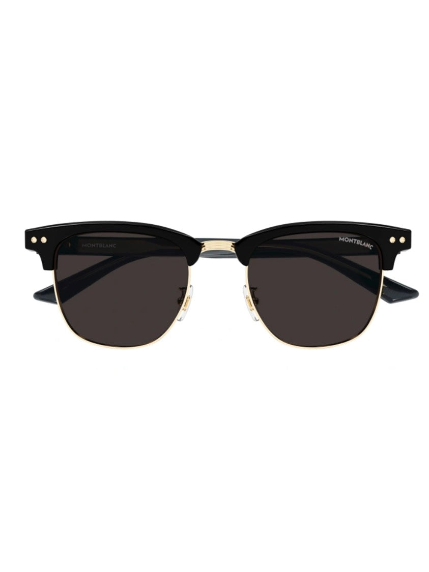 Montblanc Mb0382s Square Gold Accent Sunglasses