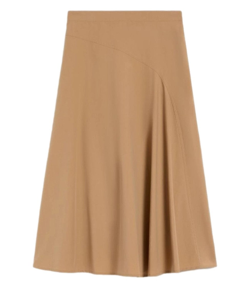 Max Mara Cuoio Brown Wkdzattera Cotton Skirt