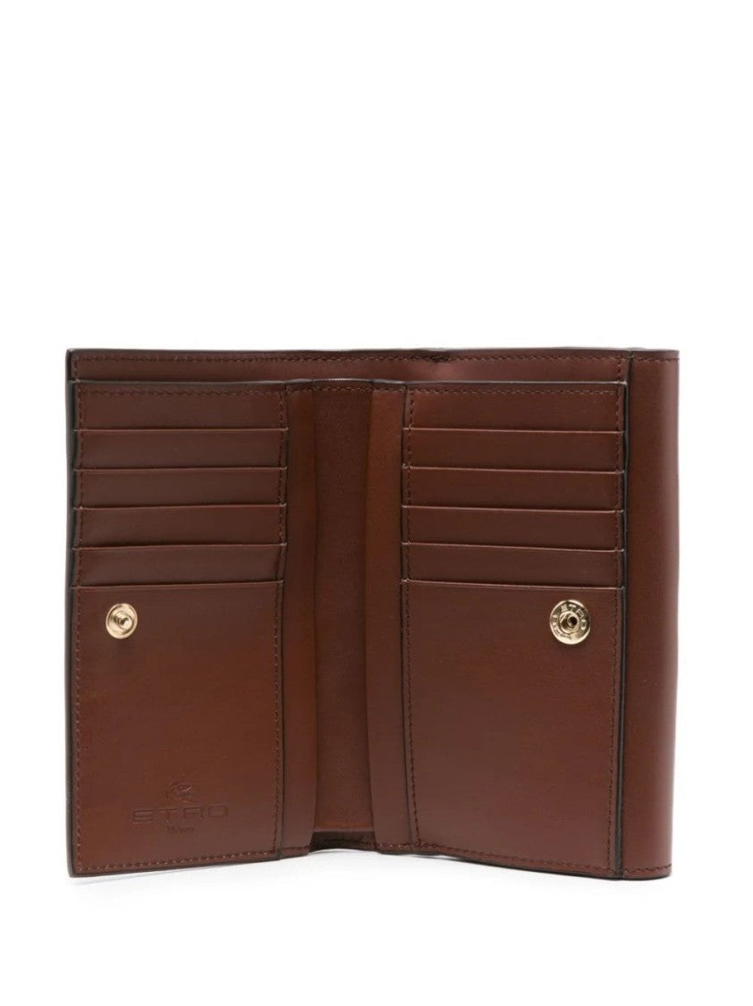 Etro Textured Brown Wallet
