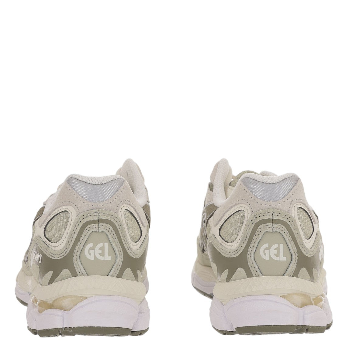 Asics Khaki Gel-Nyc Leather Mesh Sneakers